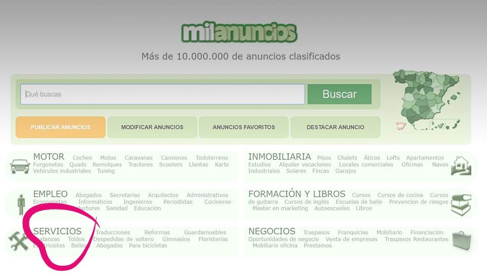 contratar milanuncios cuidadores domicilio